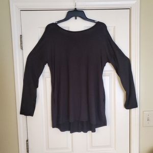 Criss Cross Long Sleeve Flared Top  (Approx. Lrg to XL)